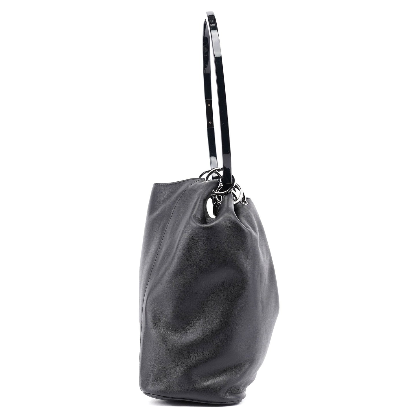 1999 Black Calfskin Ring Bag