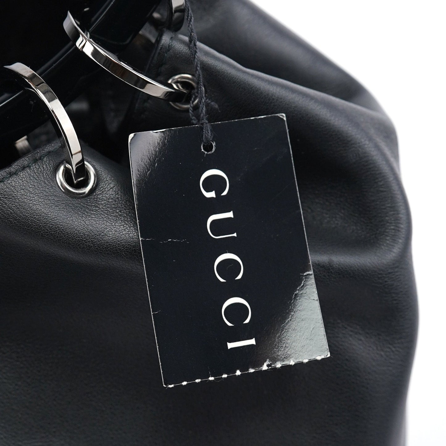 1999 Black Calfskin Ring Bag