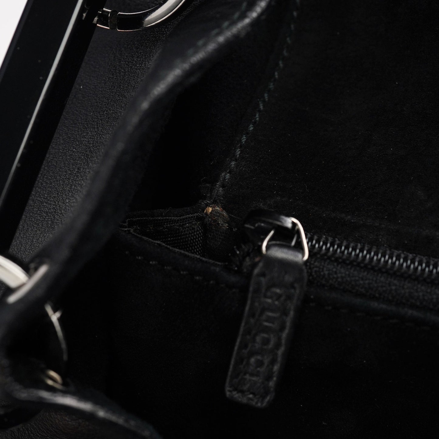 1999 Black Calfskin Ring Bag