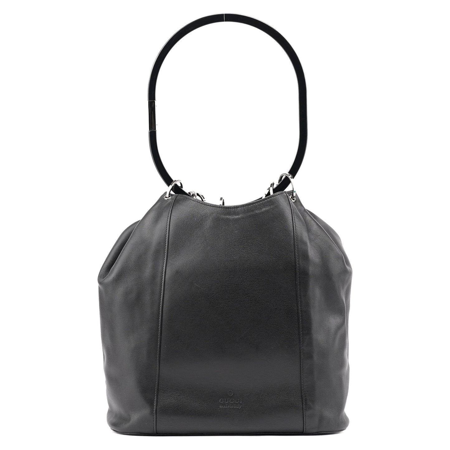 1999 Black Calfskin Ring Bag
