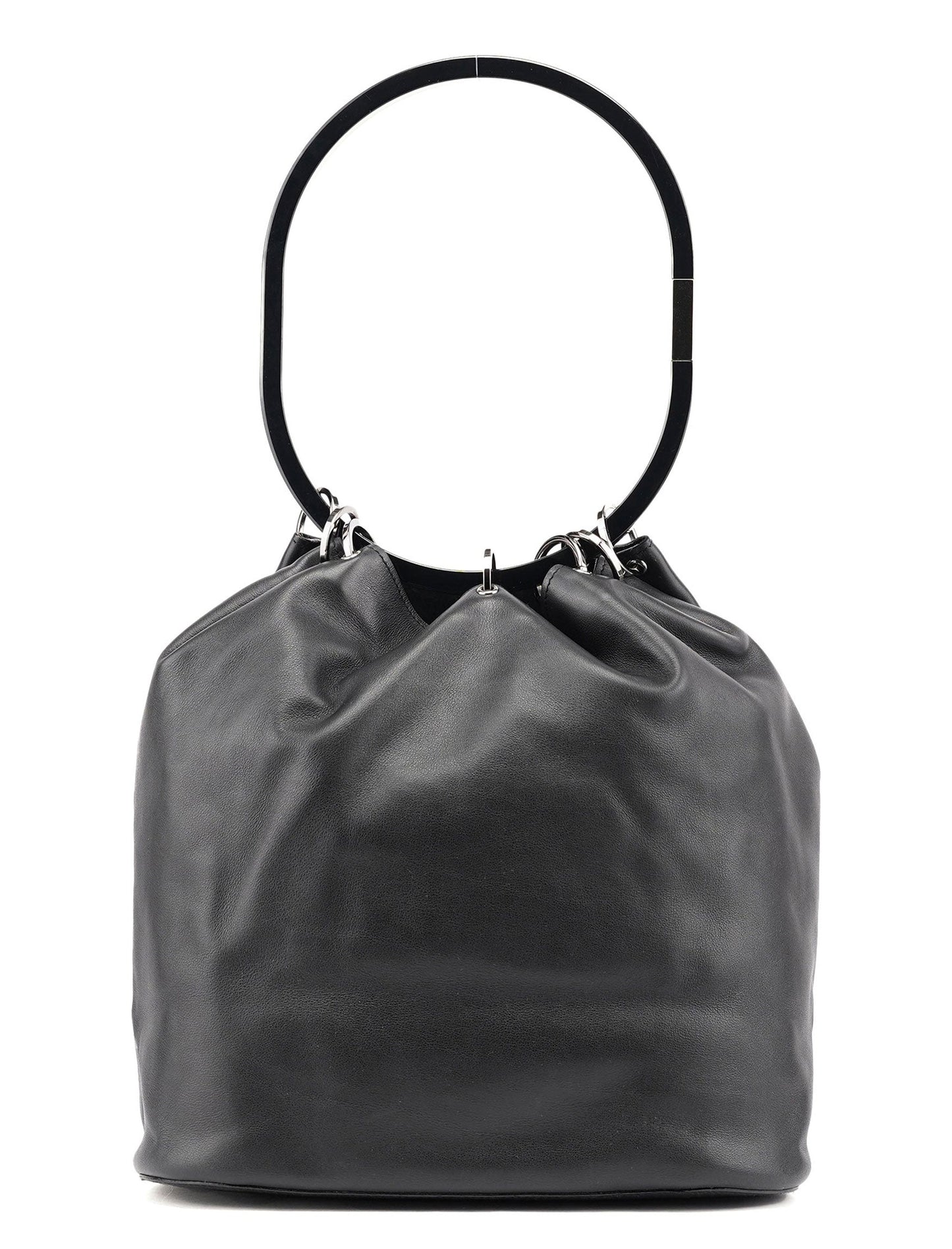 1999 Black Calfskin Ring Bag