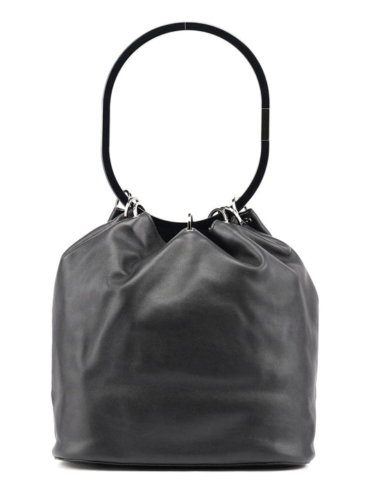 1999 Black Calfskin Ring Bag