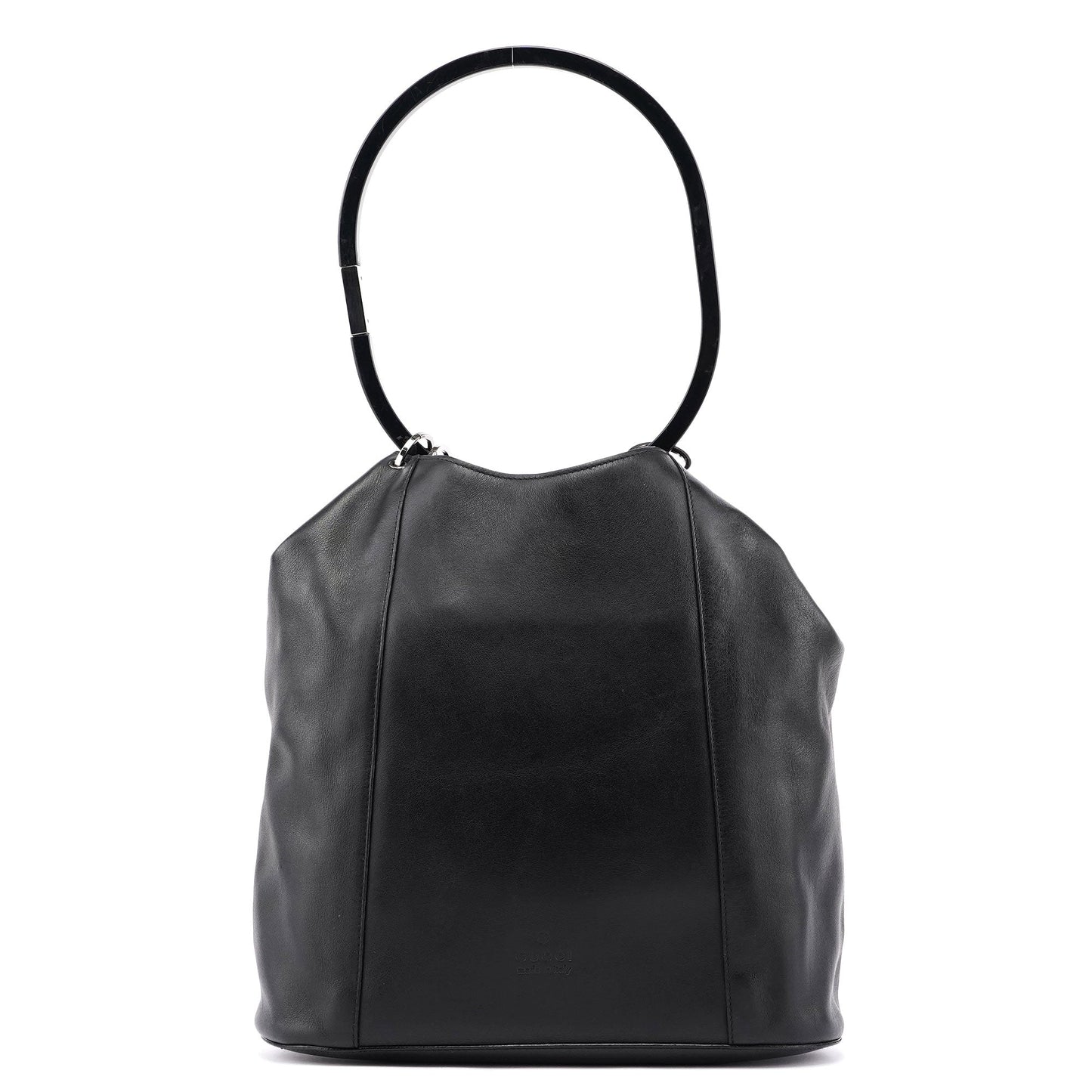 1999 Black Calfskin Ring Bag