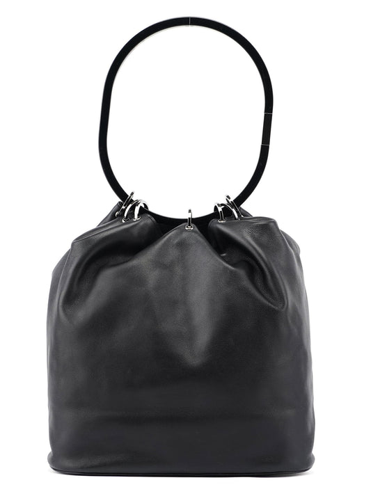 1999 Black Calfskin Ring Bag