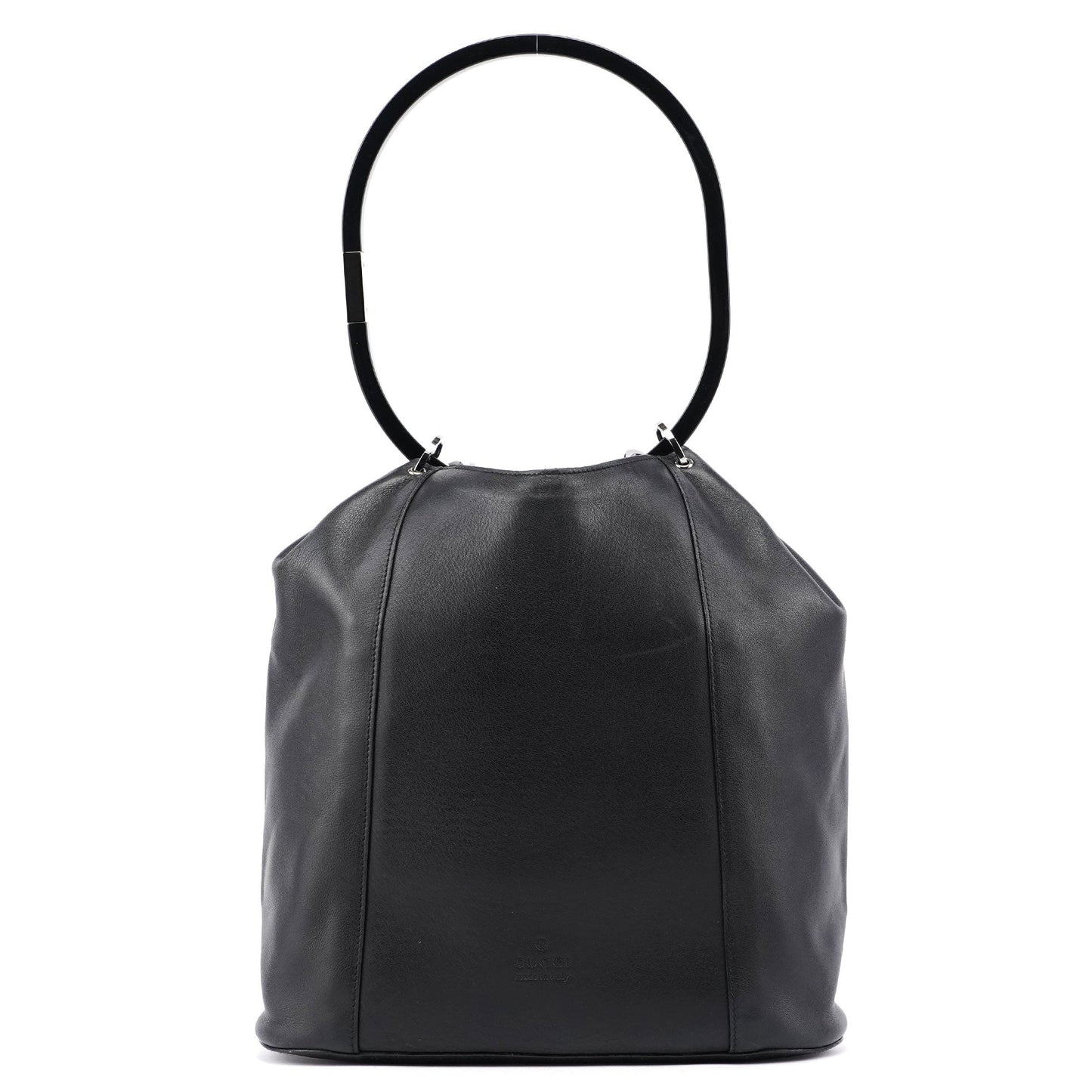 1999 Black Calfskin Ring Bag