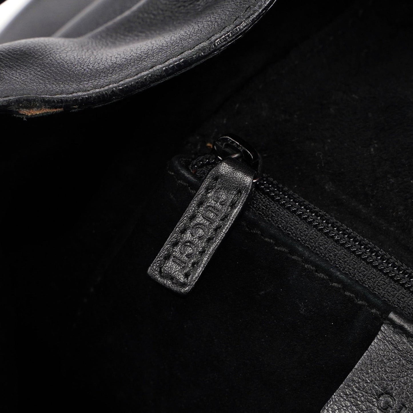 1999 Black Calfskin Ring Bag