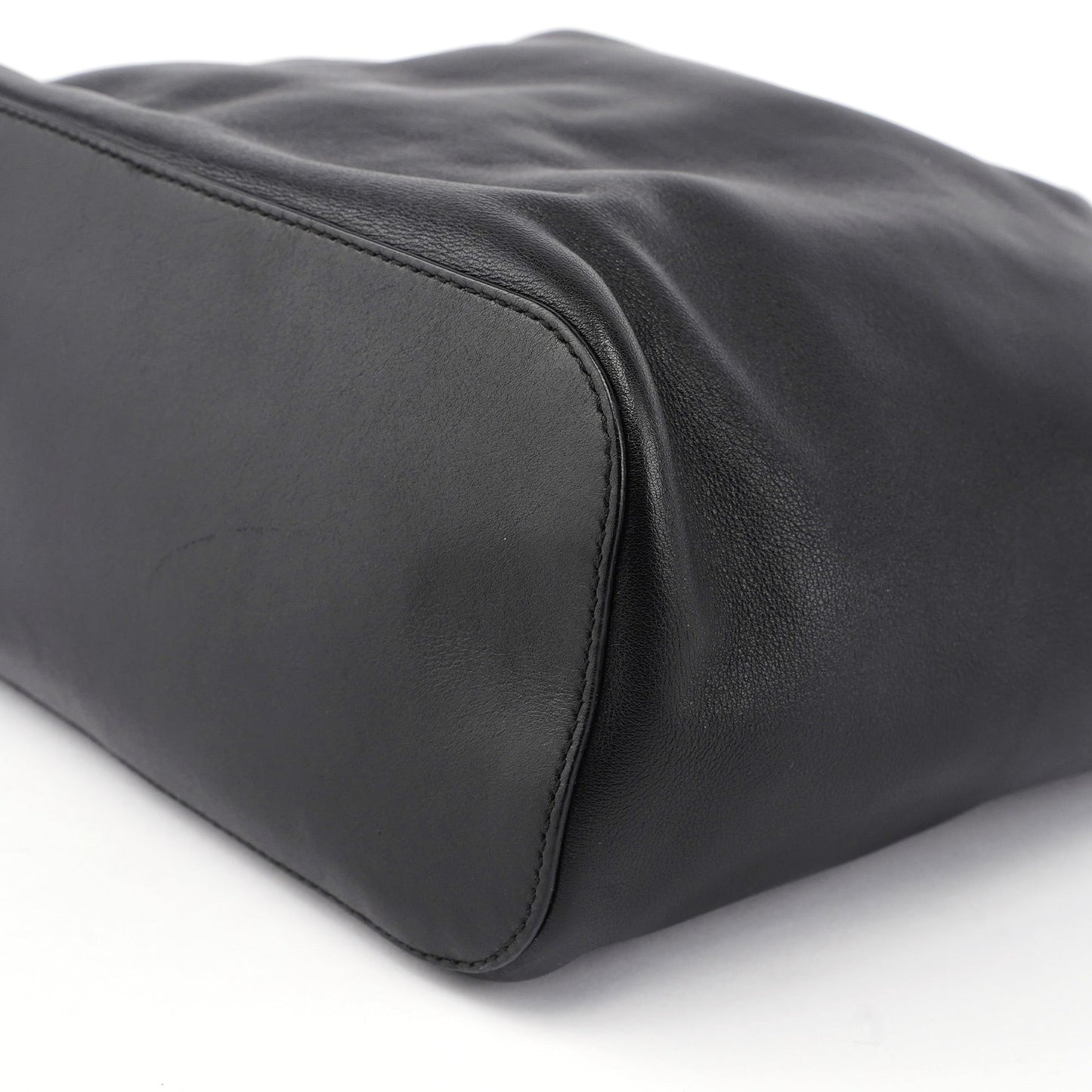 1999 Black Calfskin Ring Bag