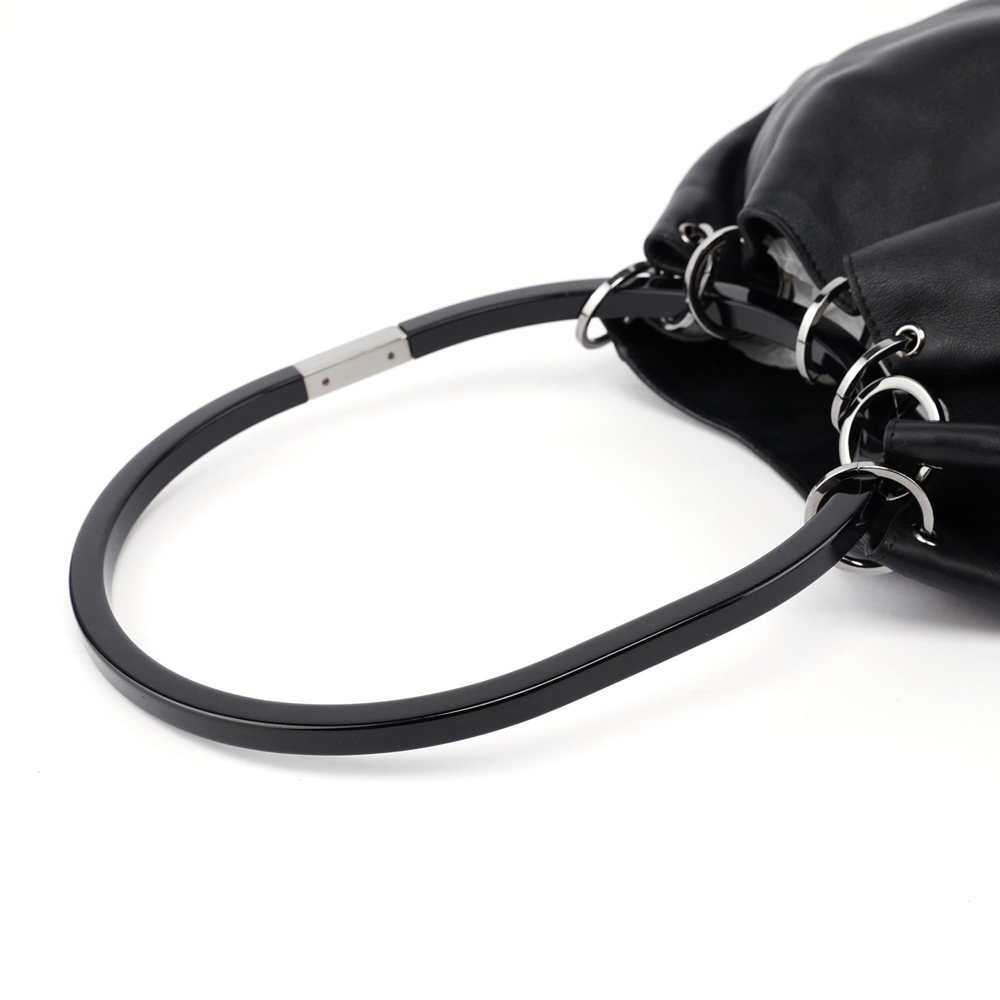 1999 Black Calfskin Ring Bag