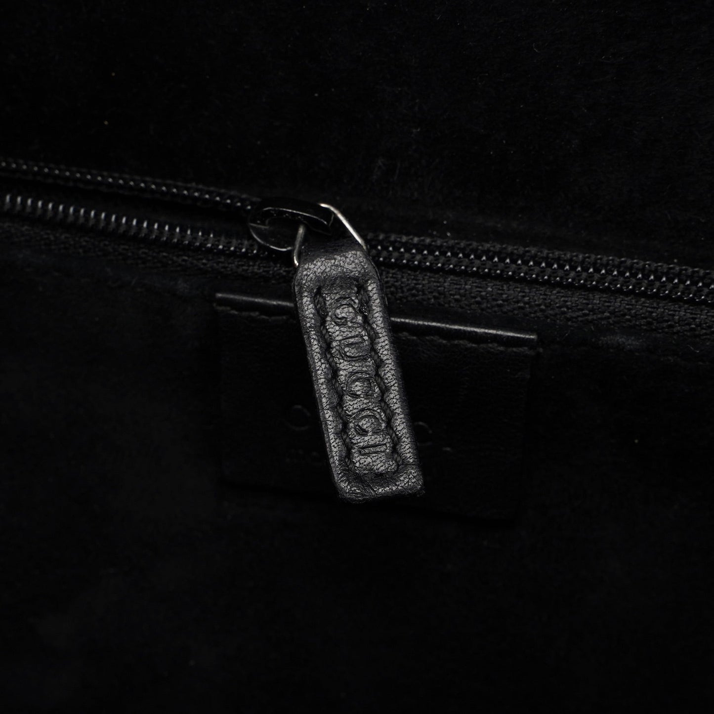 1999 Black Calfskin Ring Bag
