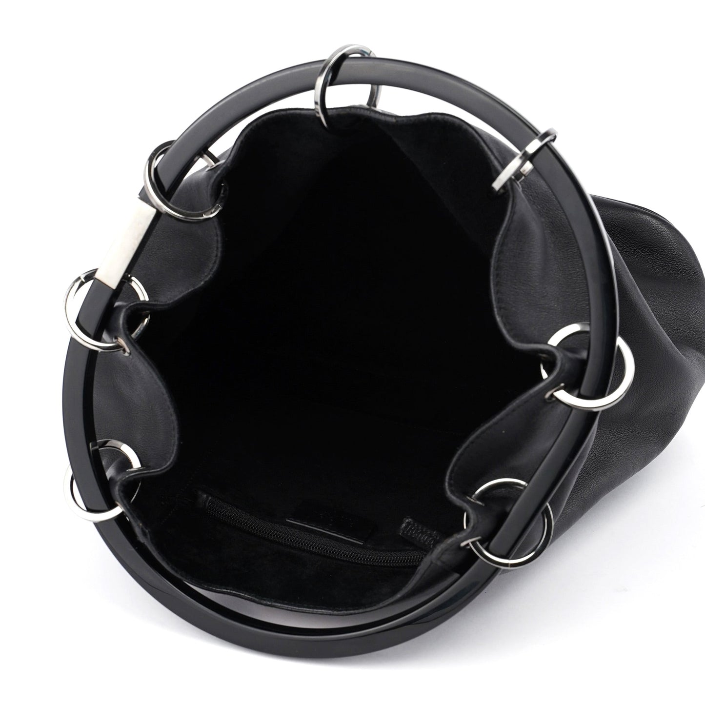 1999 Black Calfskin Ring Bag