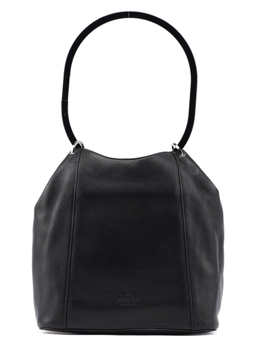 1999 Black Calfskin Ring Bag