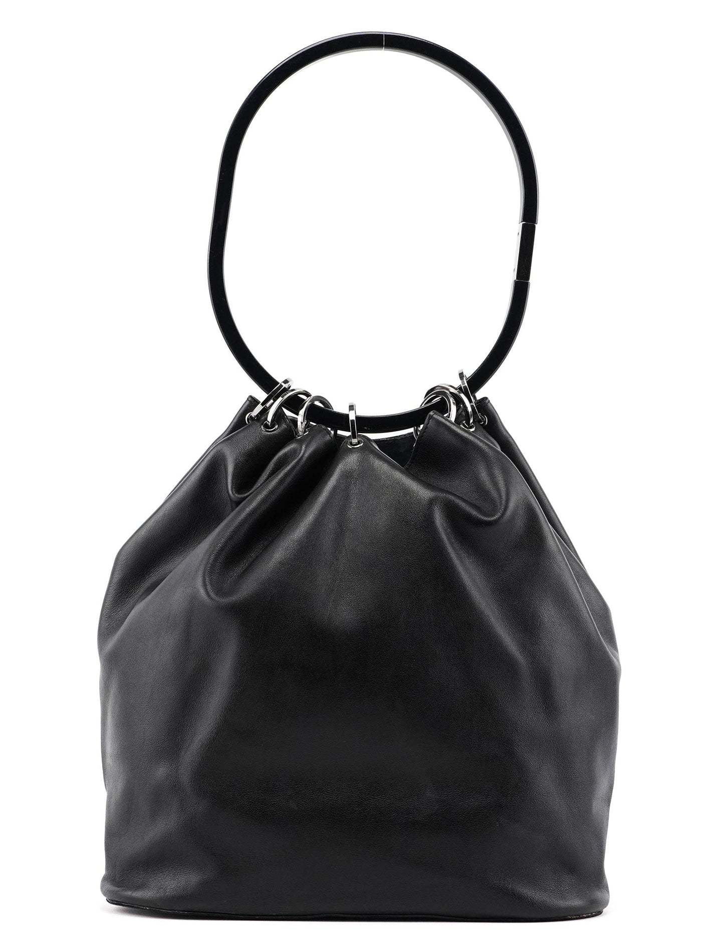 1999 Black Calfskin Ring Bag