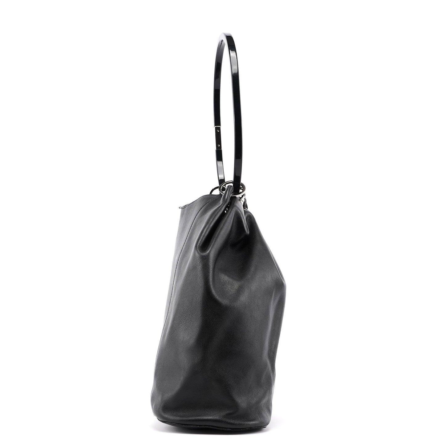 1999 Black Calfskin Ring Bag