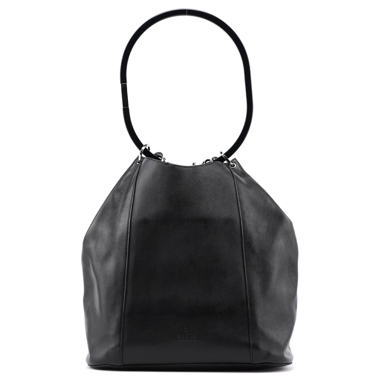 1999 Black Calfskin Ring Bag