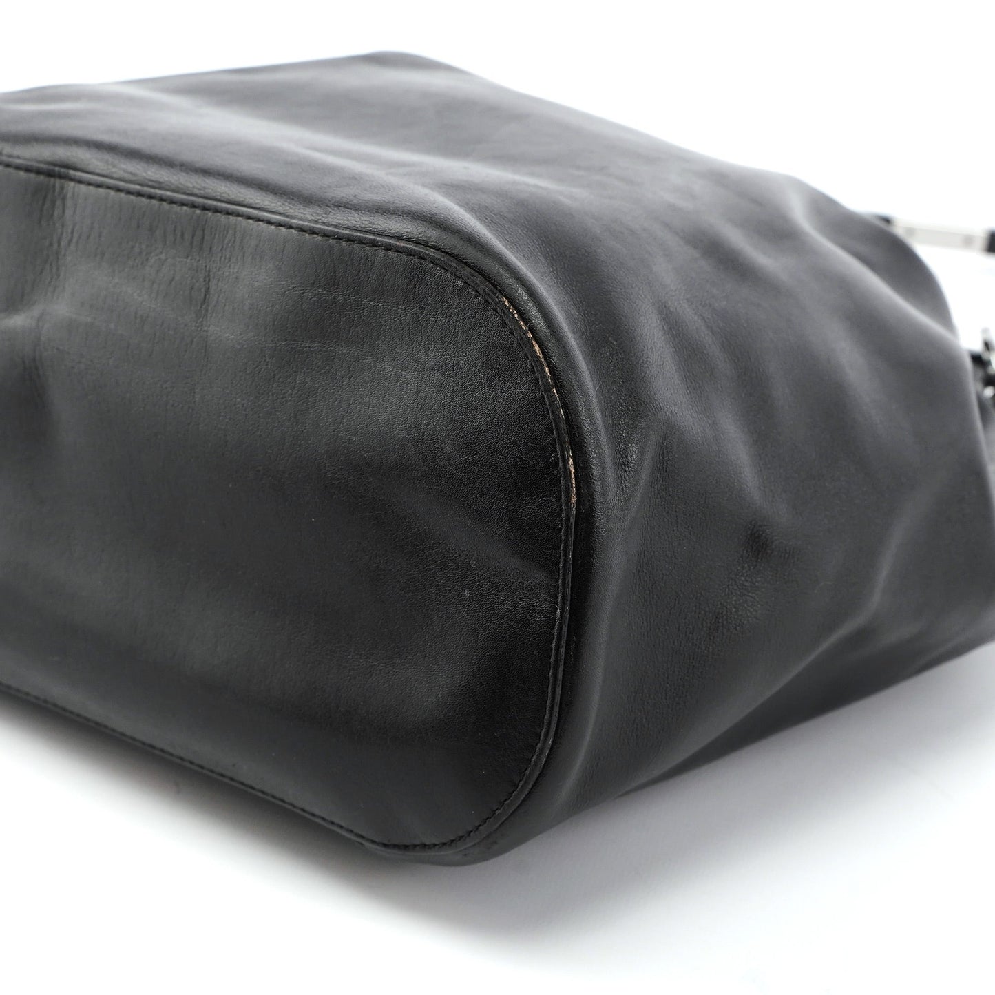 1999 Black Calfskin Ring Bag