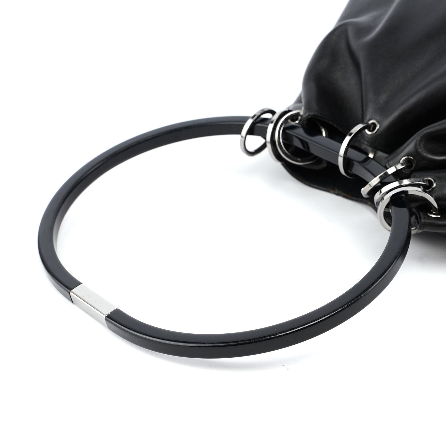1999 Black Calfskin Ring Bag