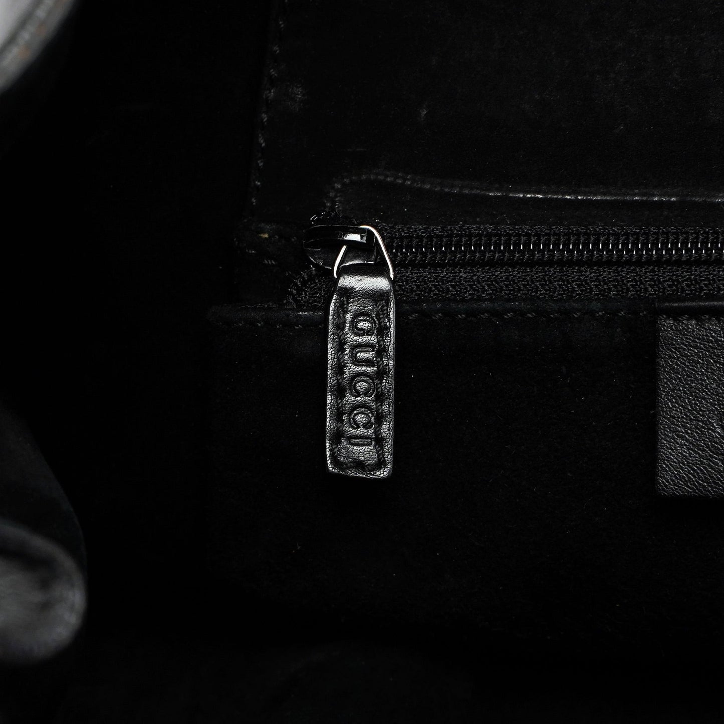 1999 Black Calfskin Ring Bag