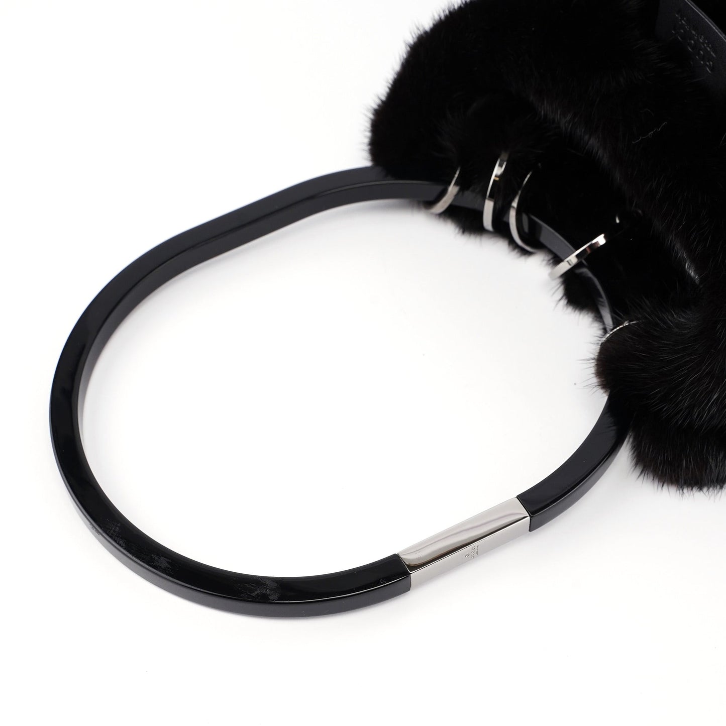 1999 Black Mink Fur Ring Bag 007 2129