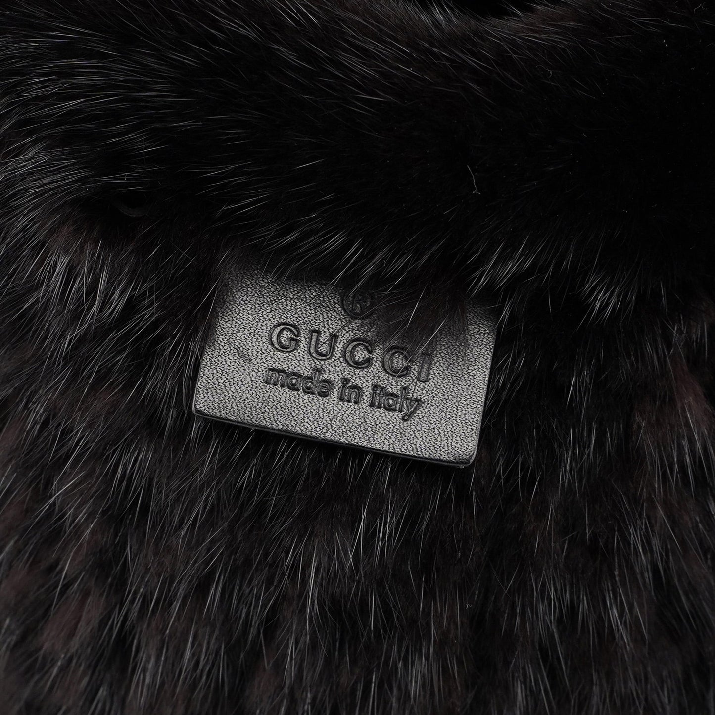 1999 Black Mink Fur Ring Bag 007 2129