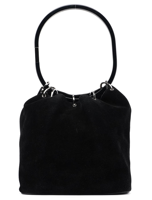 1999 Black Suede Ring Bag