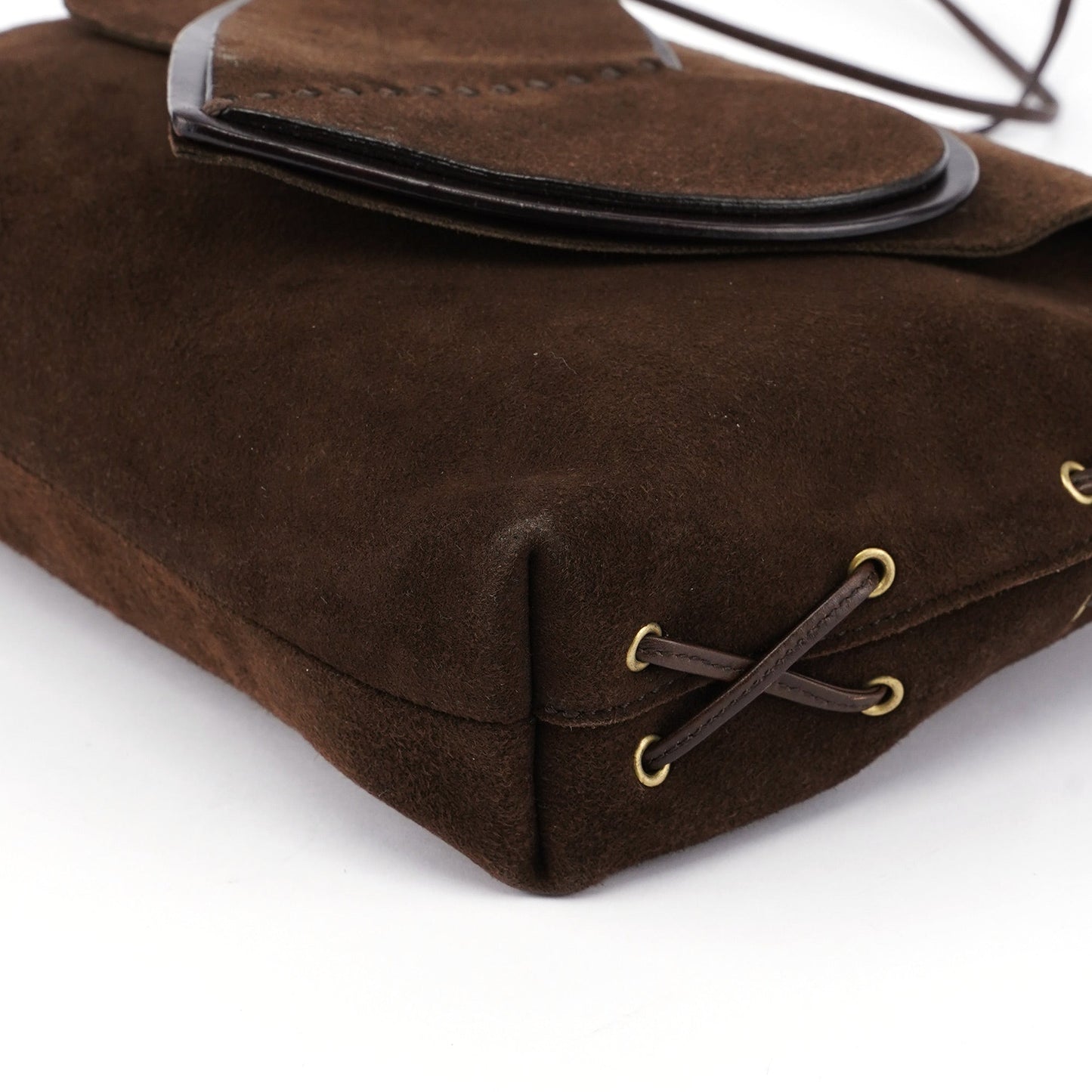 2001 Suede Heart Shoulder Bag