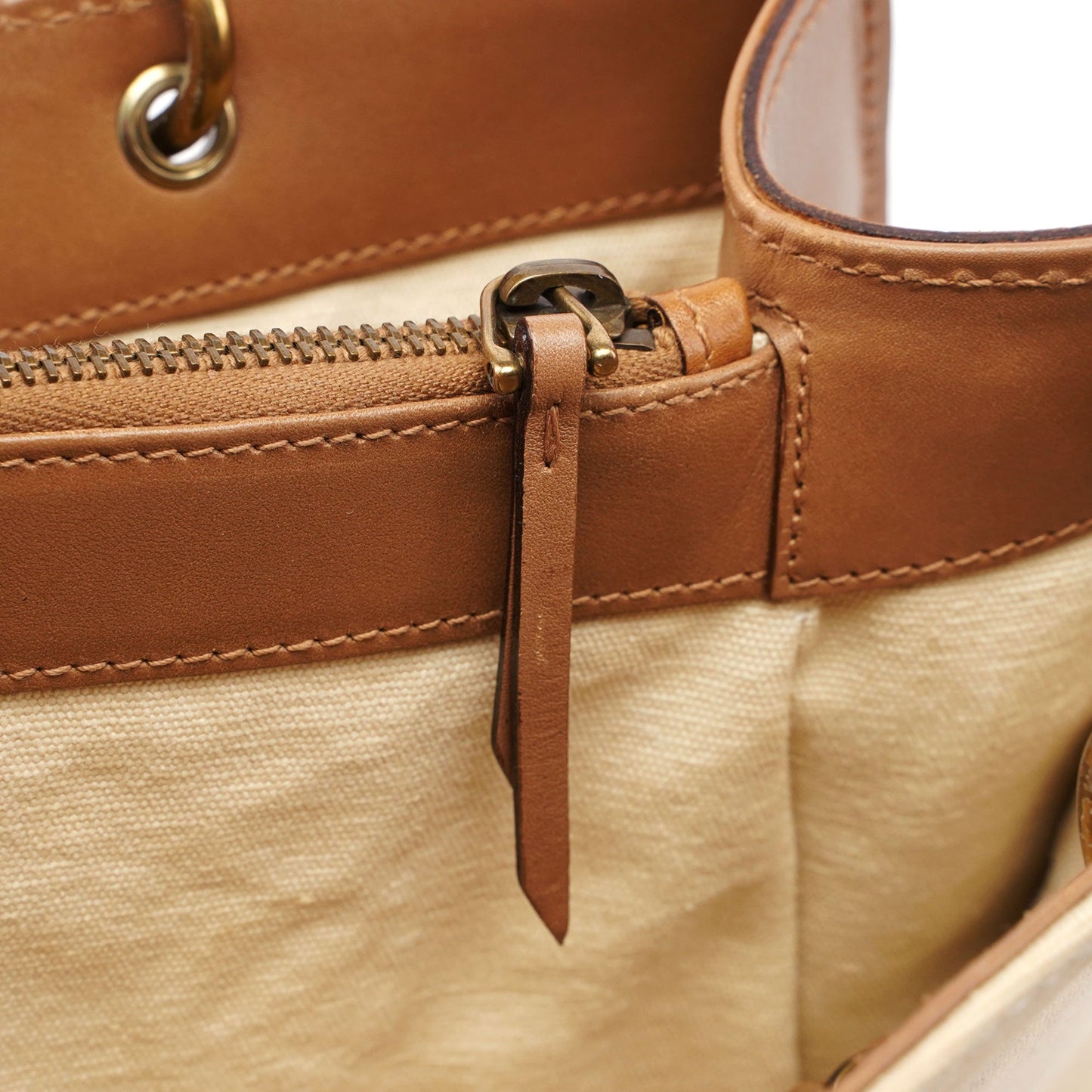 2002 Beige Canvas Bamboo Tote