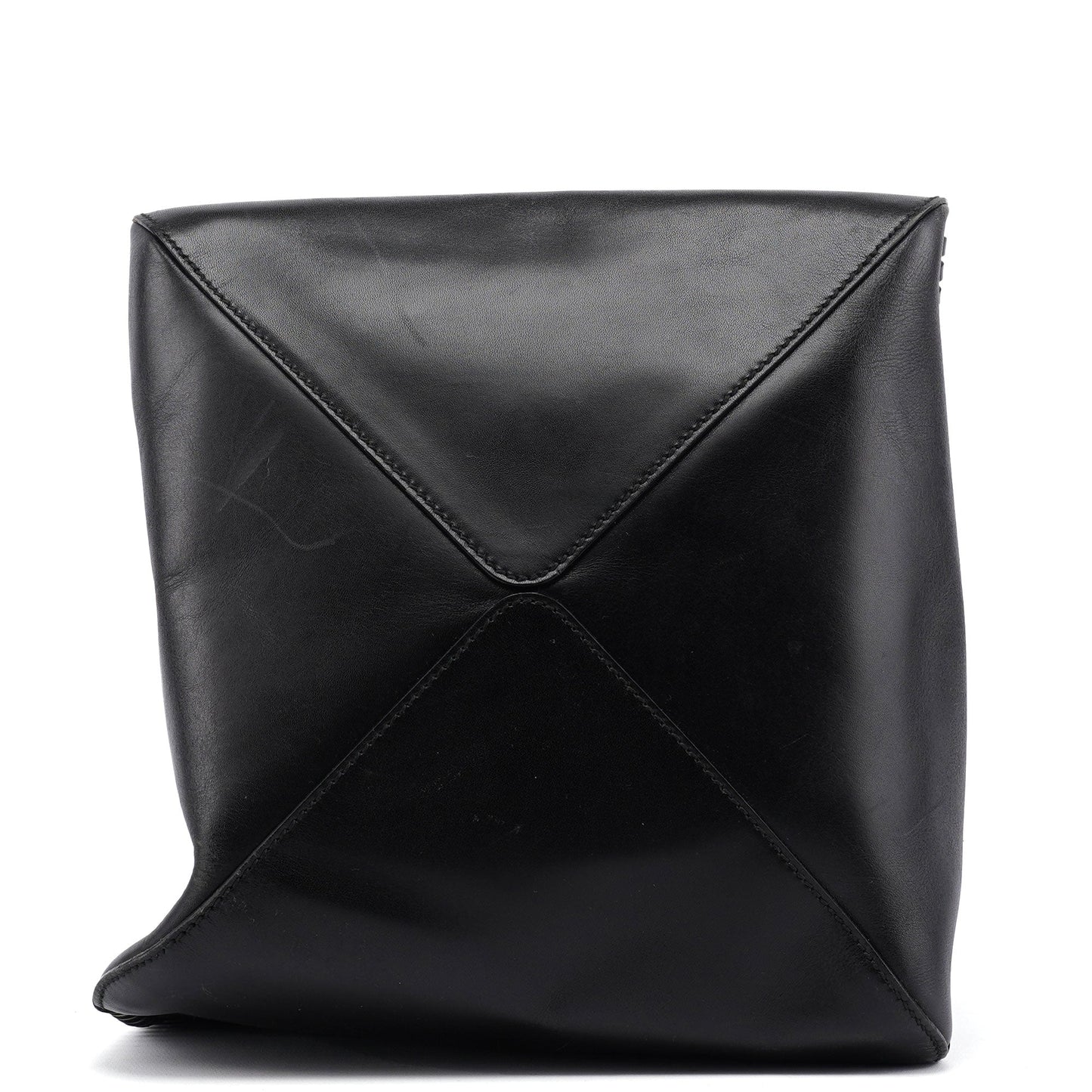 2002 Black Calfskin Wood Handle Bag