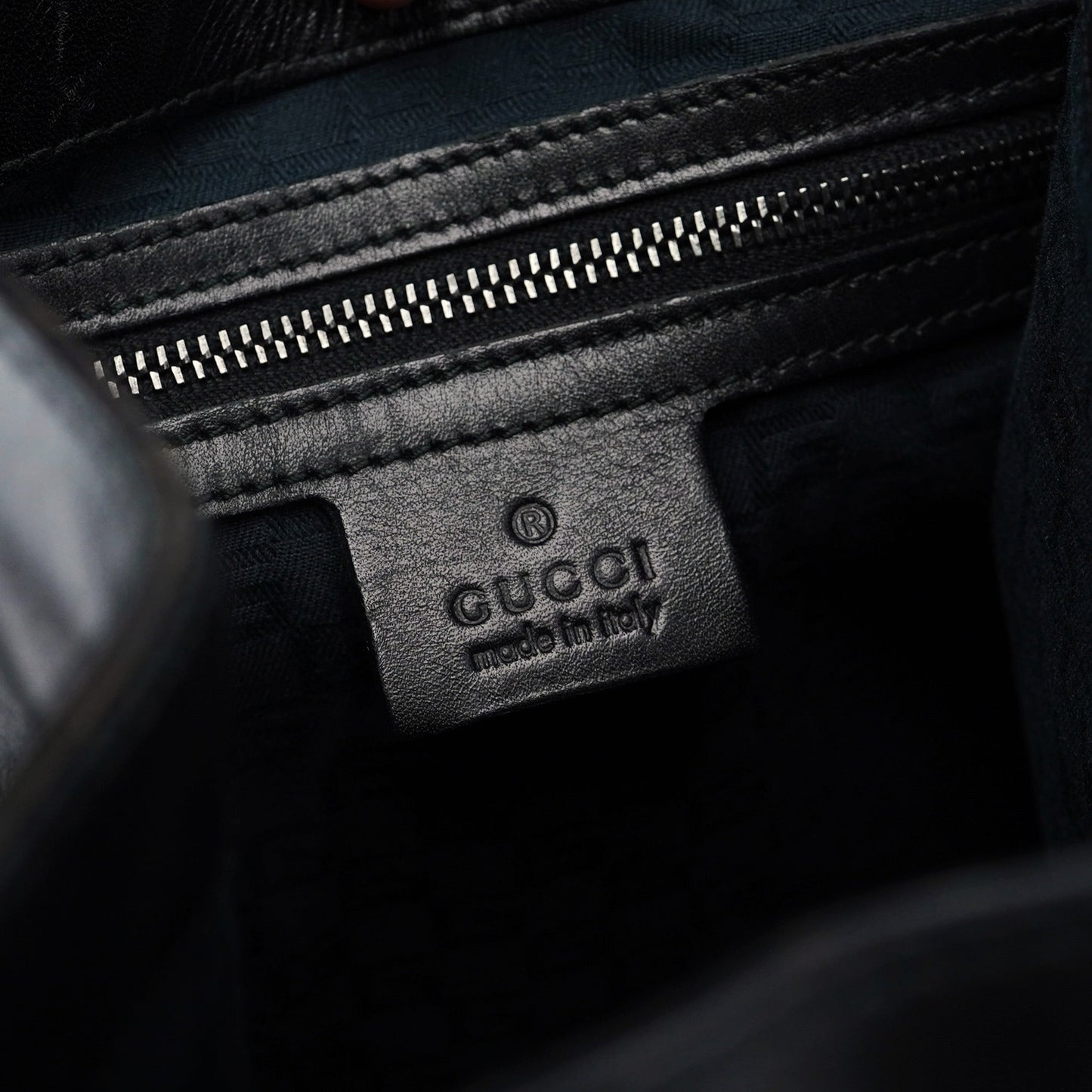 2002 Black Calfskin Wood Handle Bag