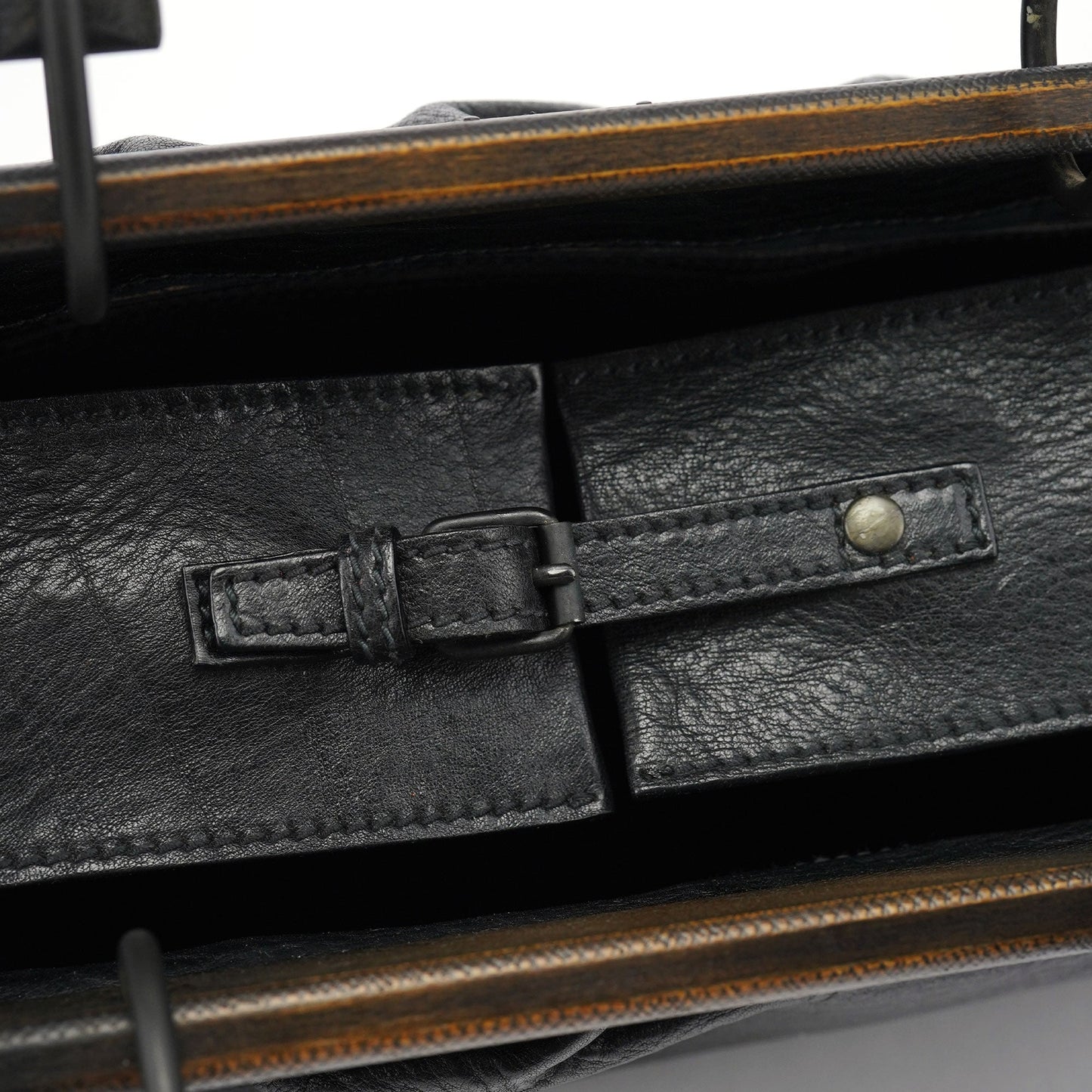 2002 Black Leather Runway Doctor Bag