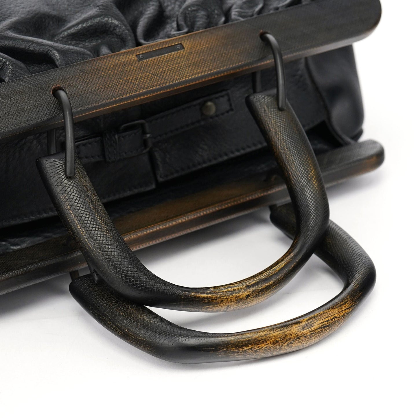 2002 Black Leather Runway Doctor Bag