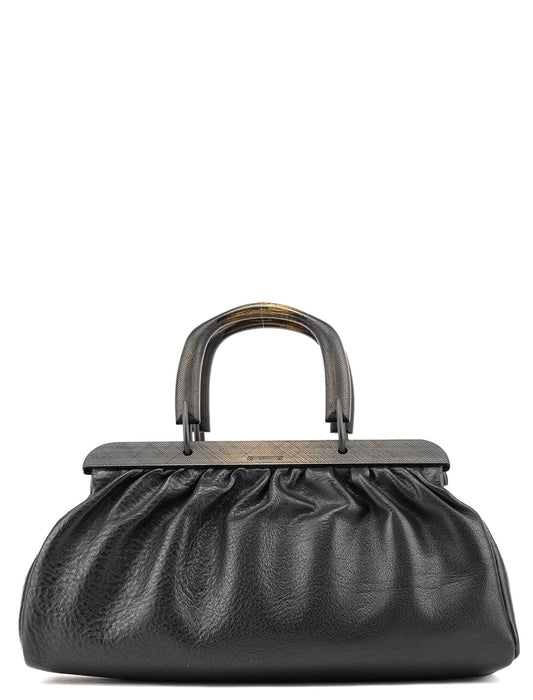 2002 Black Leather Runway Doctor Bag
