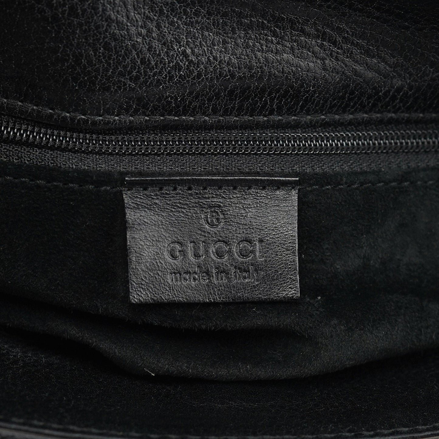 2002 Black Leather Turnlock Tote Bag