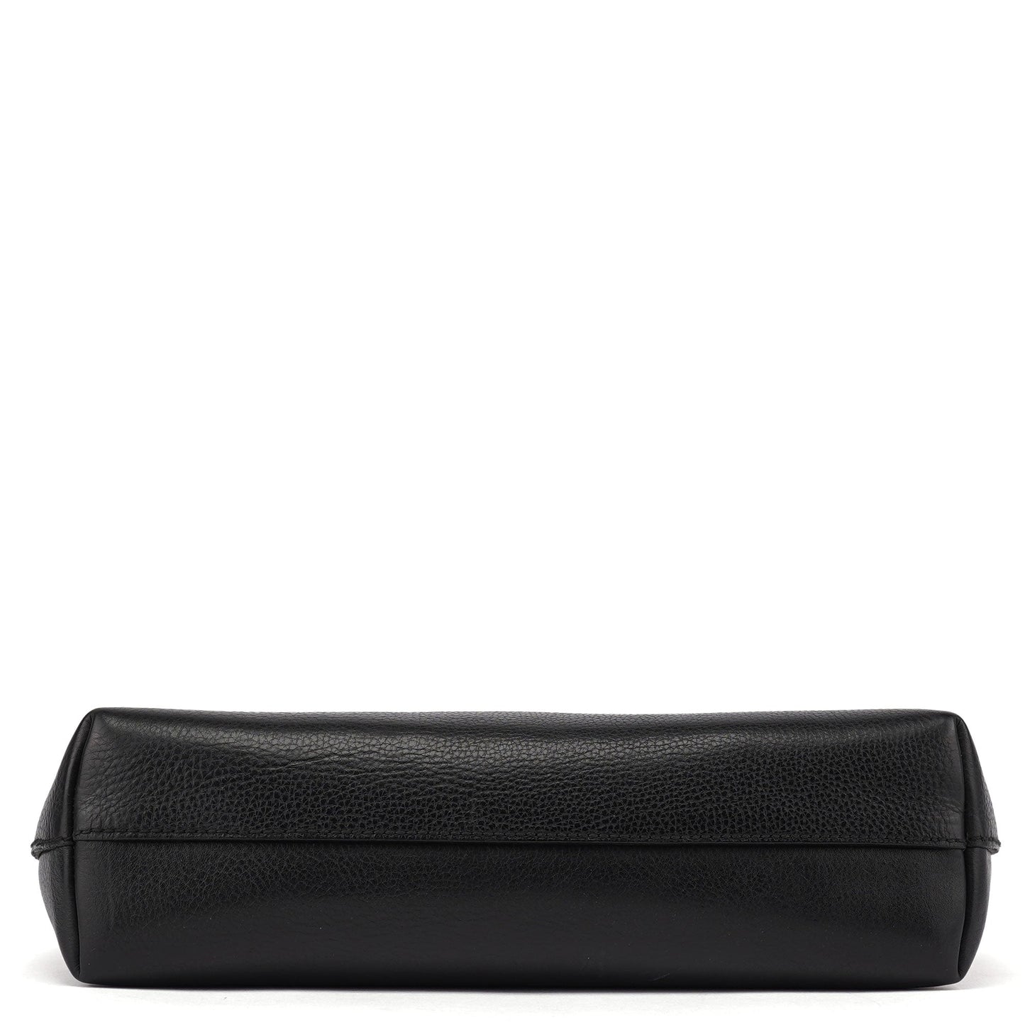 2002 Black Leather Turnlock Tote Bag