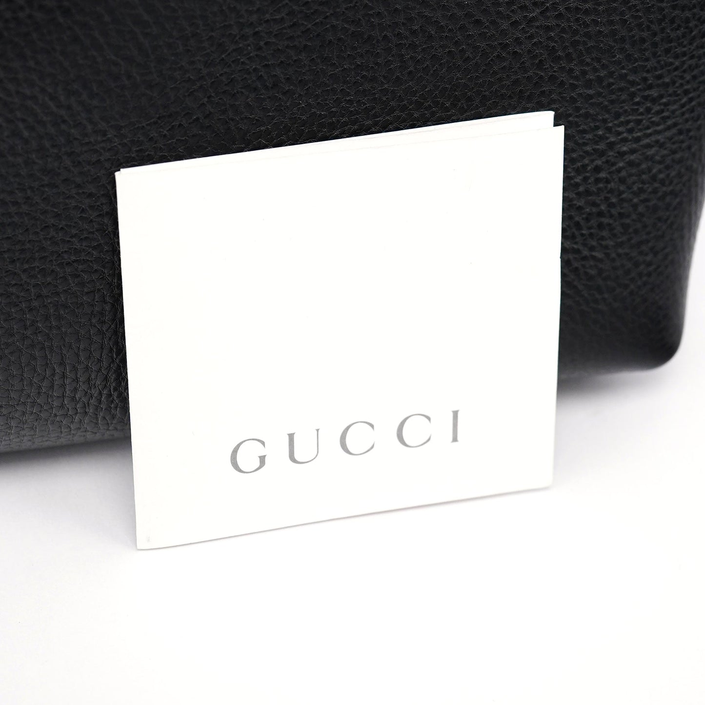 2002 Black Leather Turnlock Tote Bag