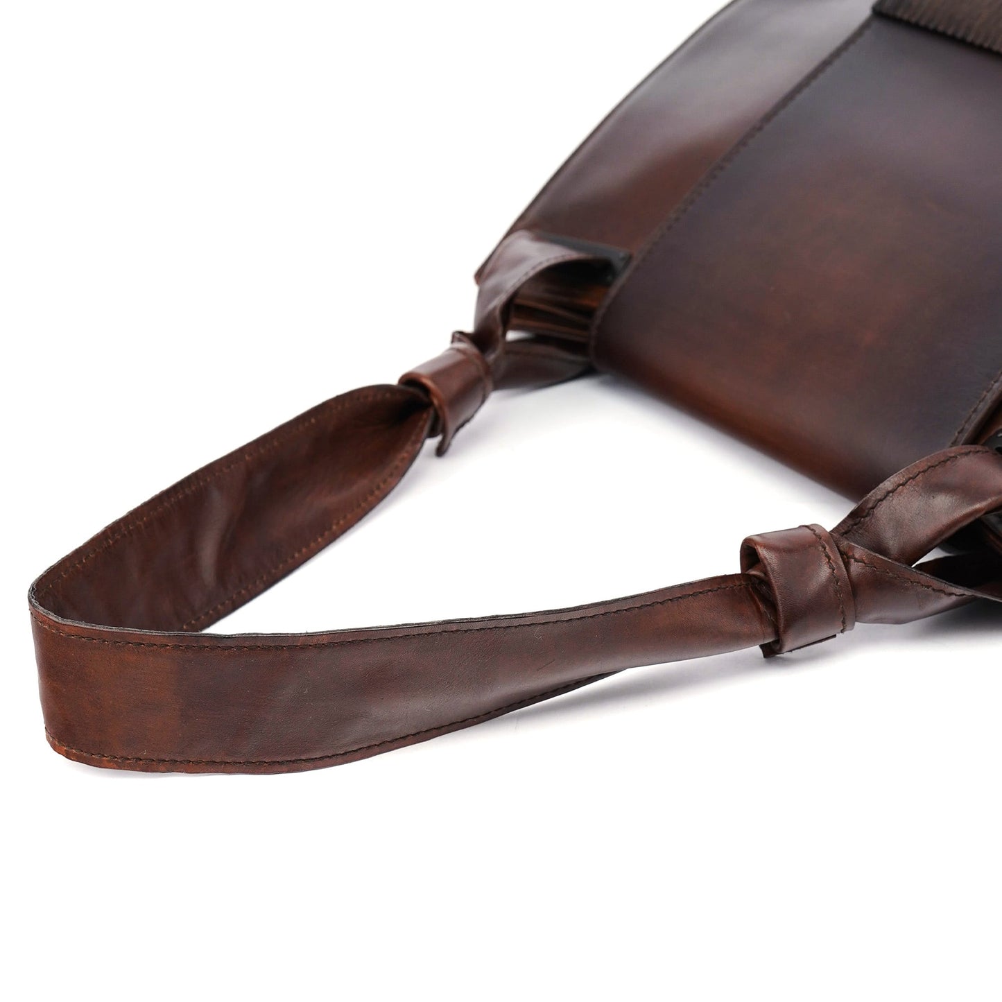 2002 Brown Calfskin Flap Shoulder Bag