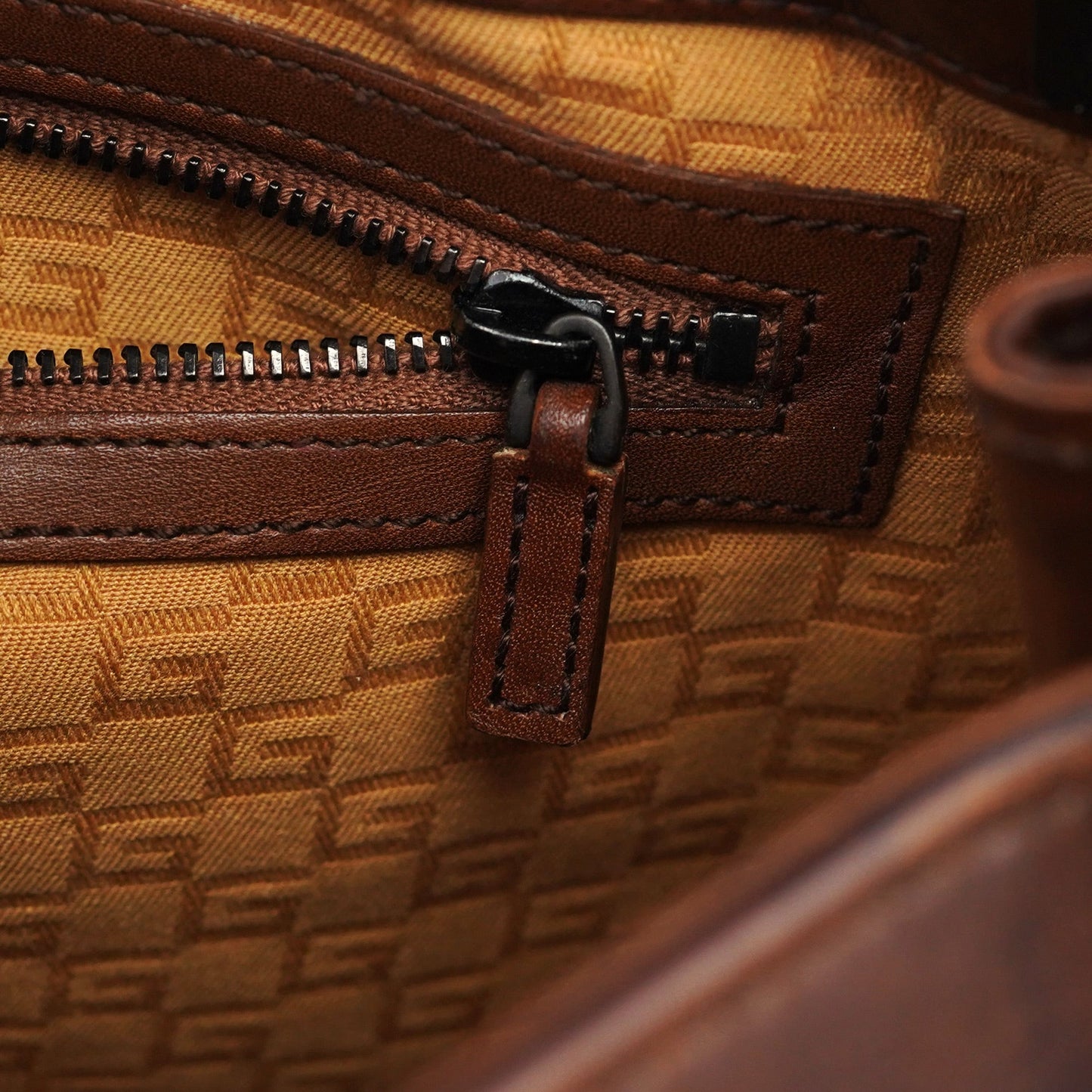 2002 Brown Calfskin Flap Shoulder Bag