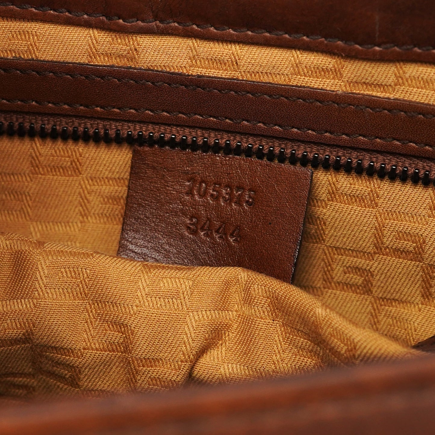 2002 Brown Calfskin Flap Shoulder Bag