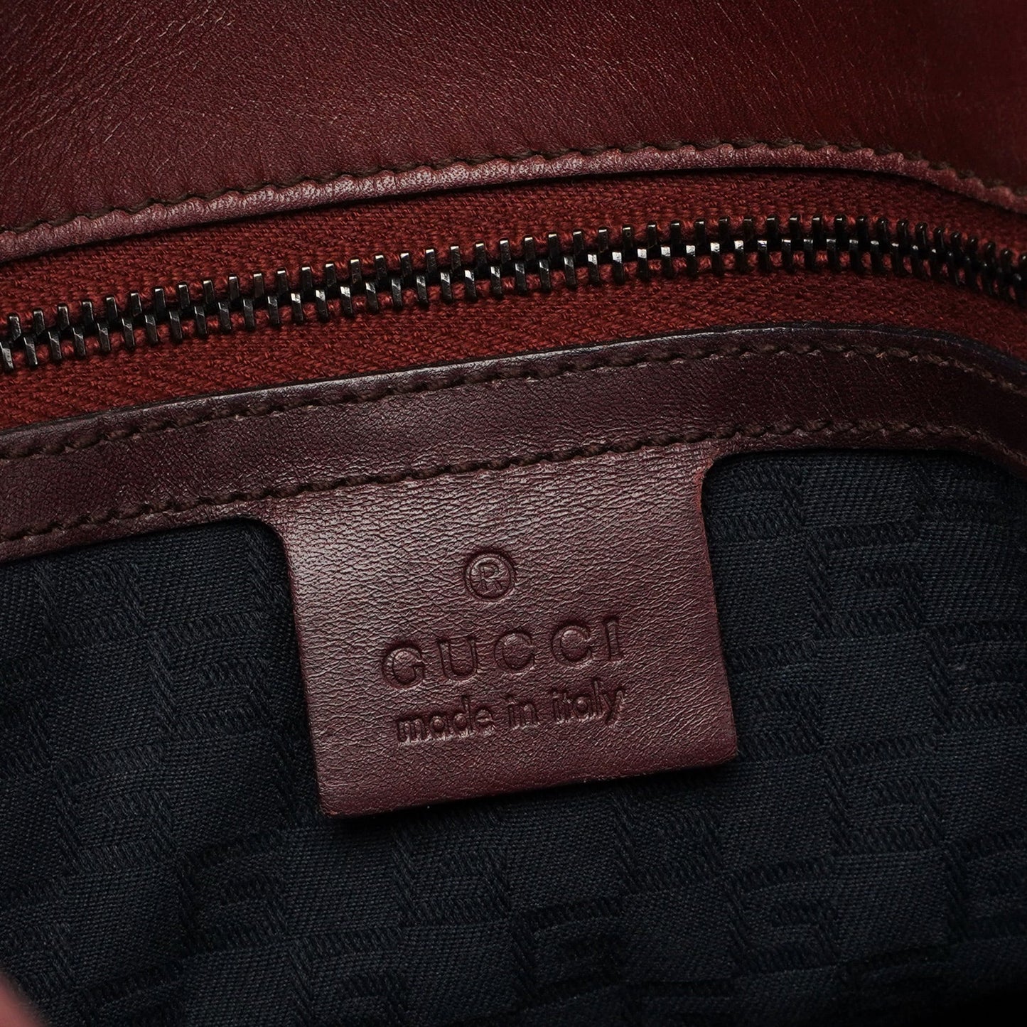 2002 Burgundy Calfskin Shoulder Bag