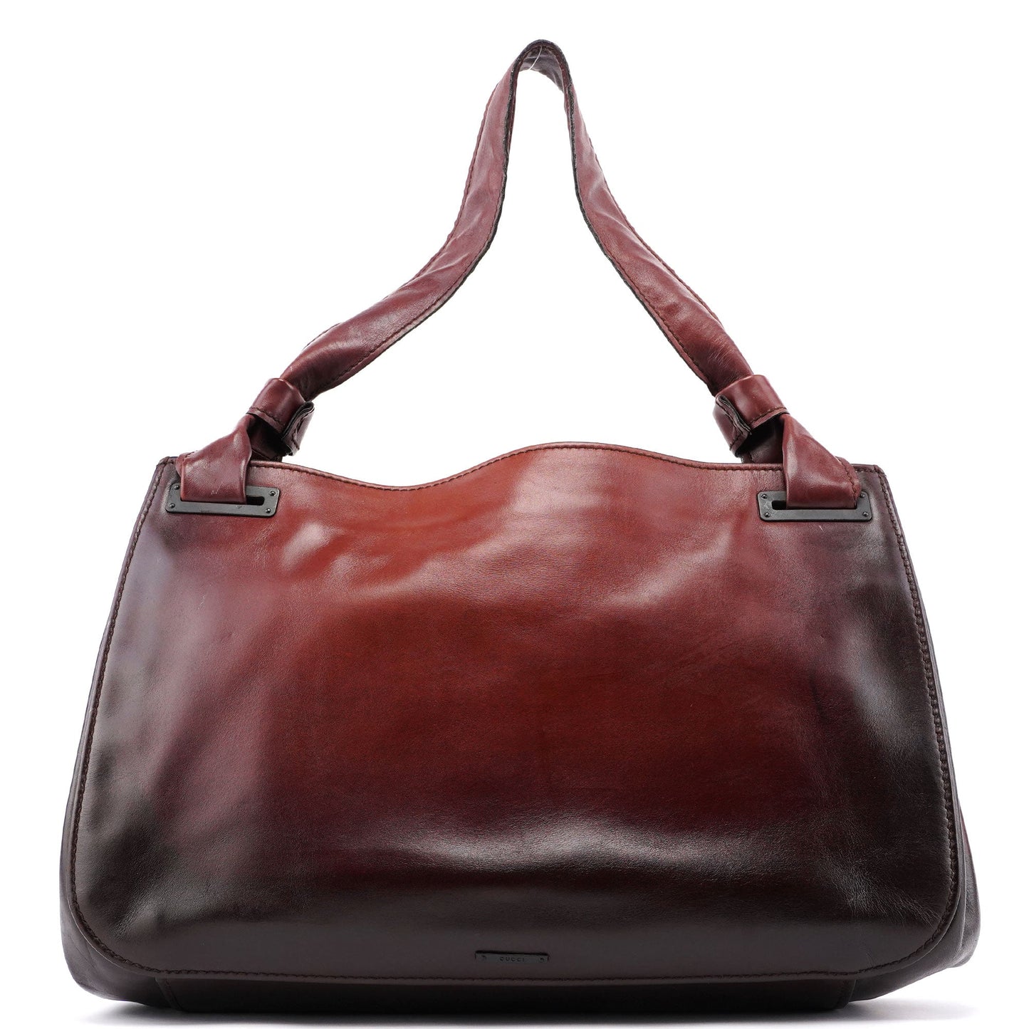 2002 Burgundy Calfskin Shoulder Bag