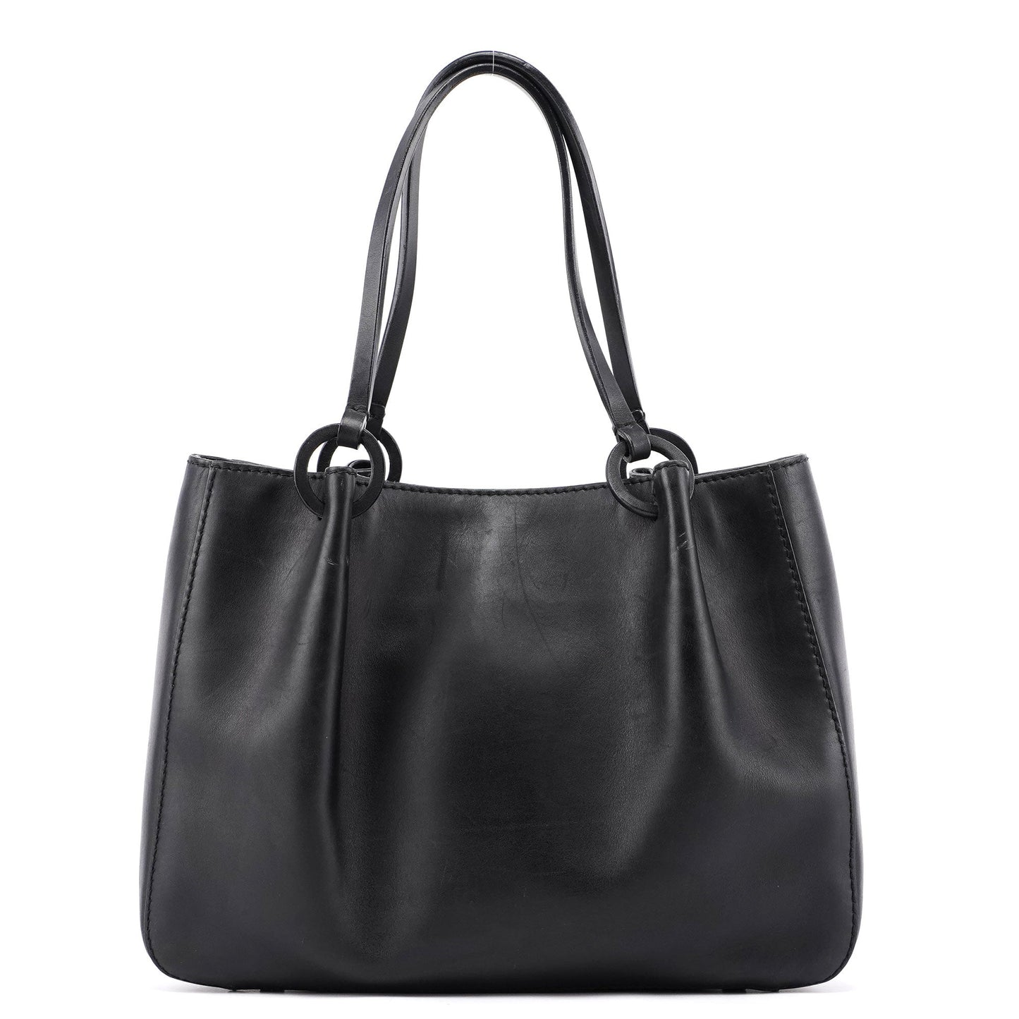 2002 Calfskin Tote Bag With Pouch