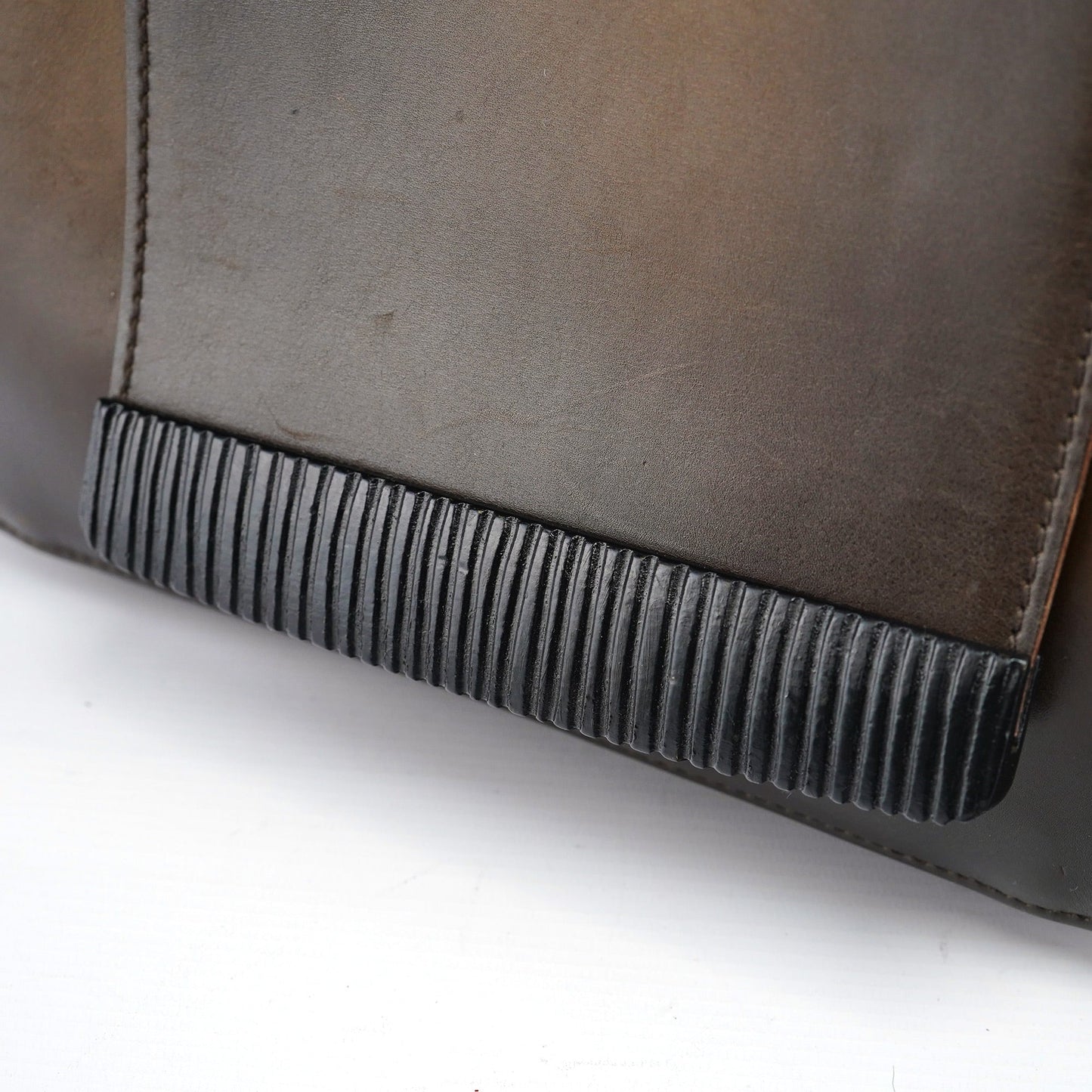 2002 Calfskin Wood Flap Shoulder Bag