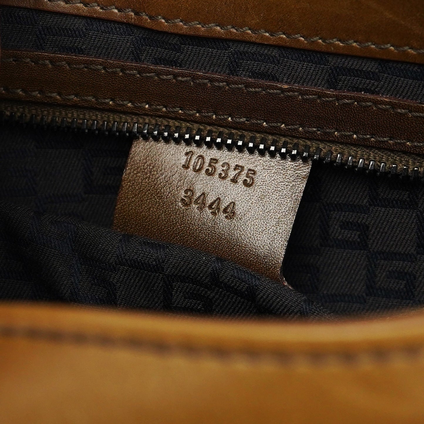 2002 Calfskin Wood Flap Shoulder Bag