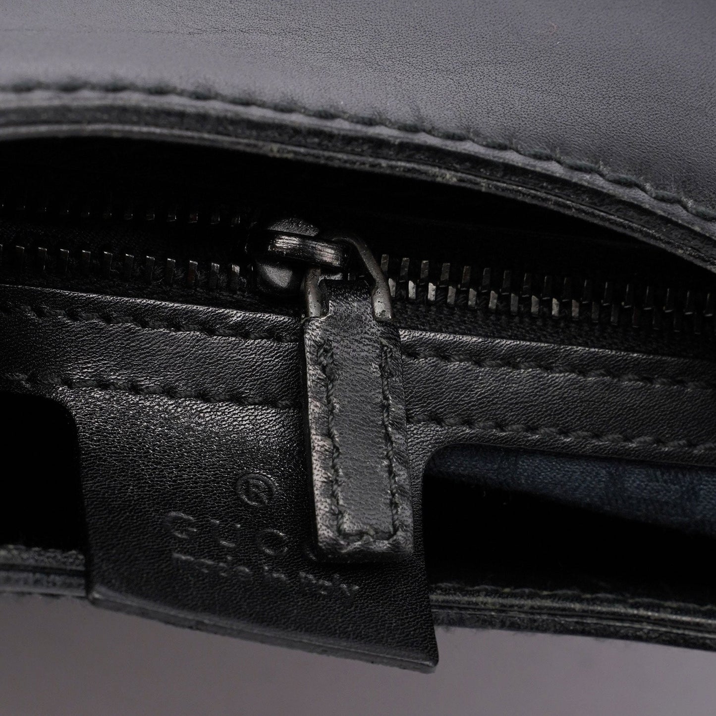 2002 Calfskin Wood Handle Shoulder Bag