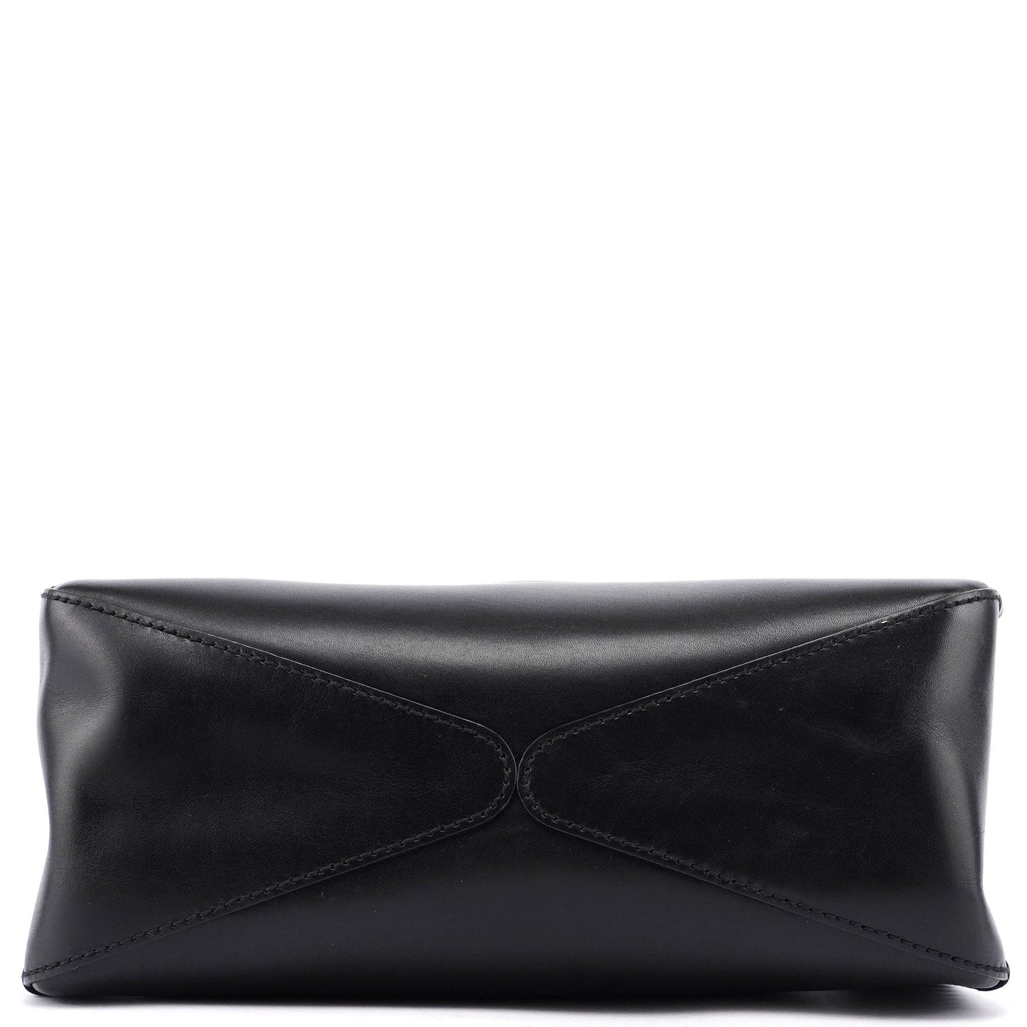 2002 Calfskin Wood Handle Shoulder Bag