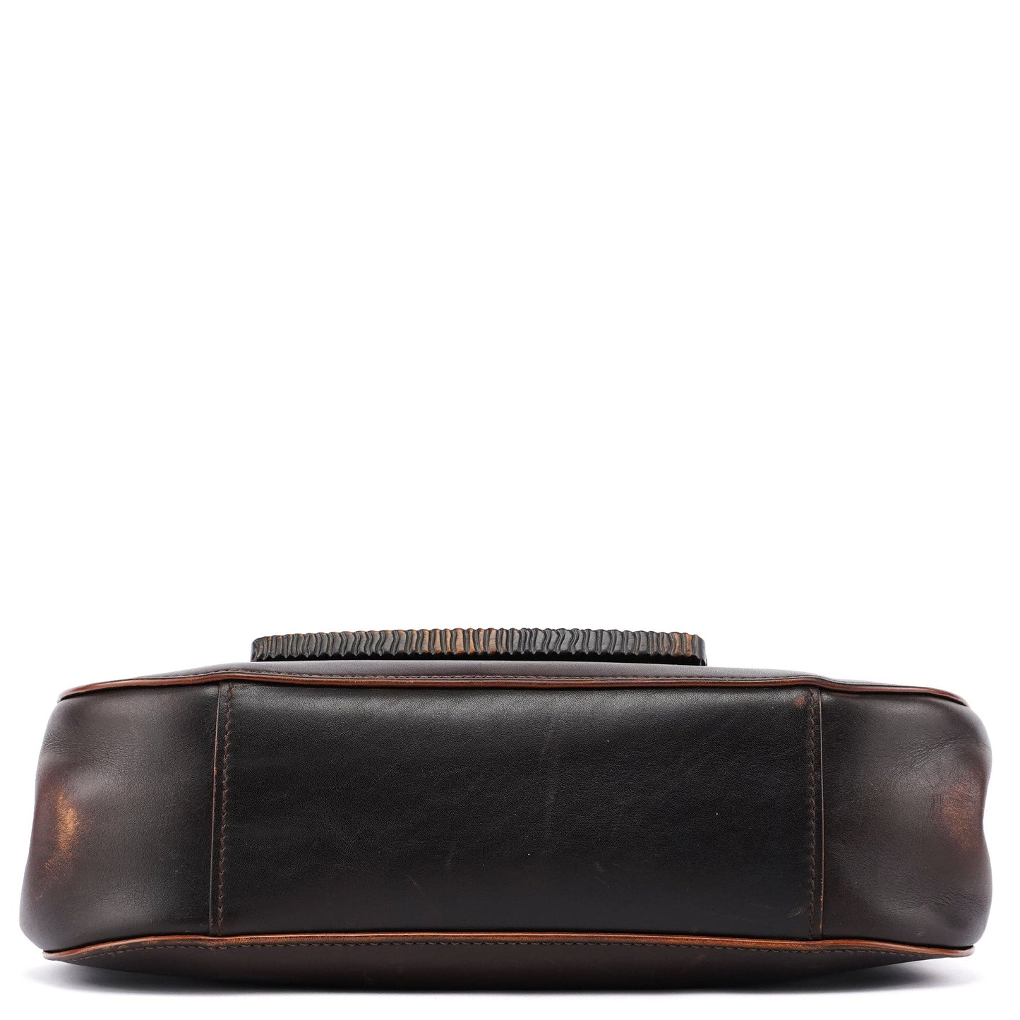 2002 Calfskin Wood Shoulder Bag