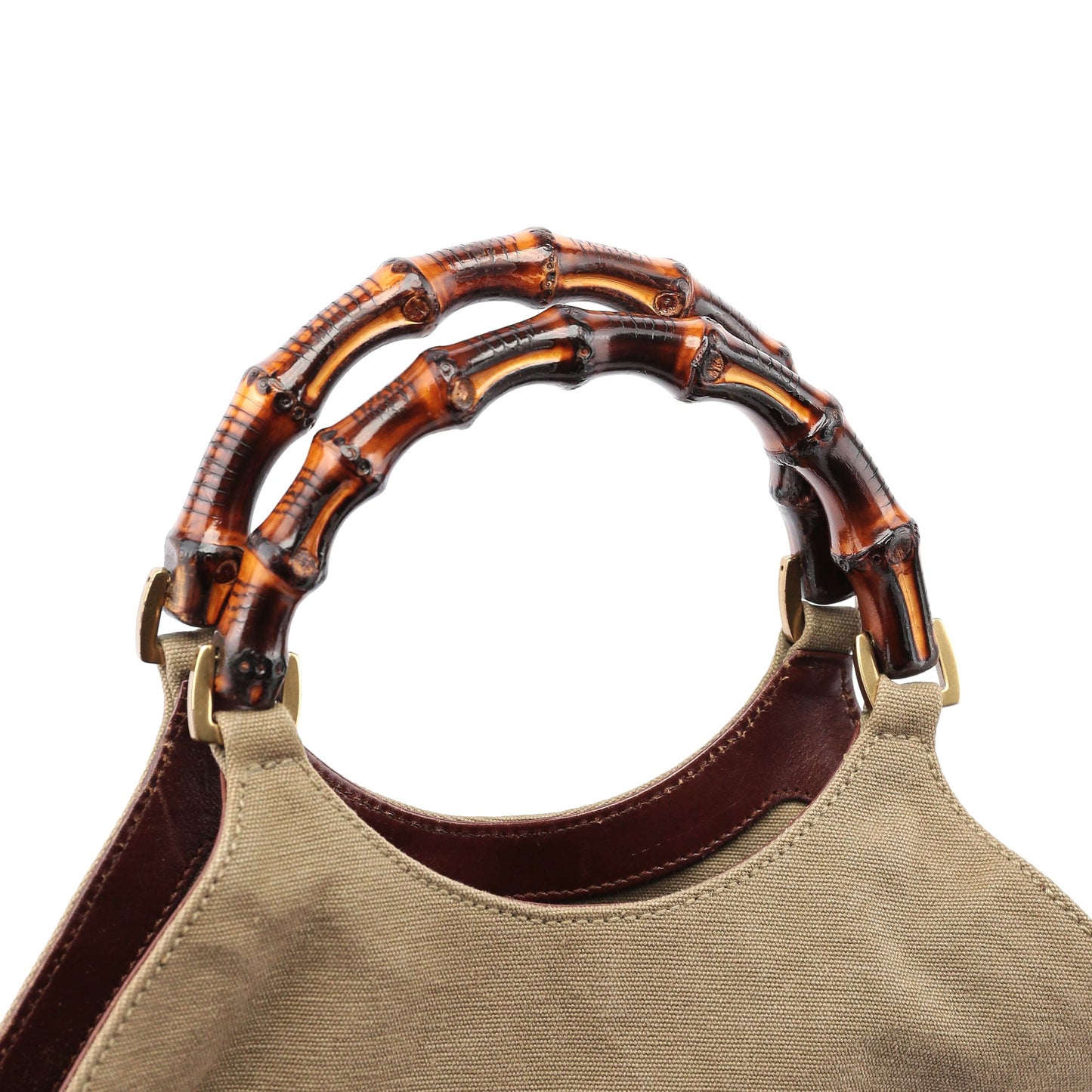 2003 Beige Canvas Bamboo Bag