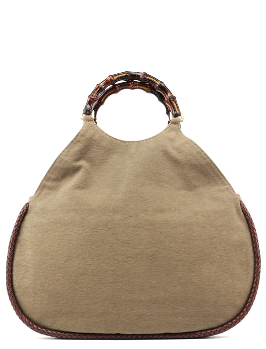 2003 Beige Canvas Bamboo Bag