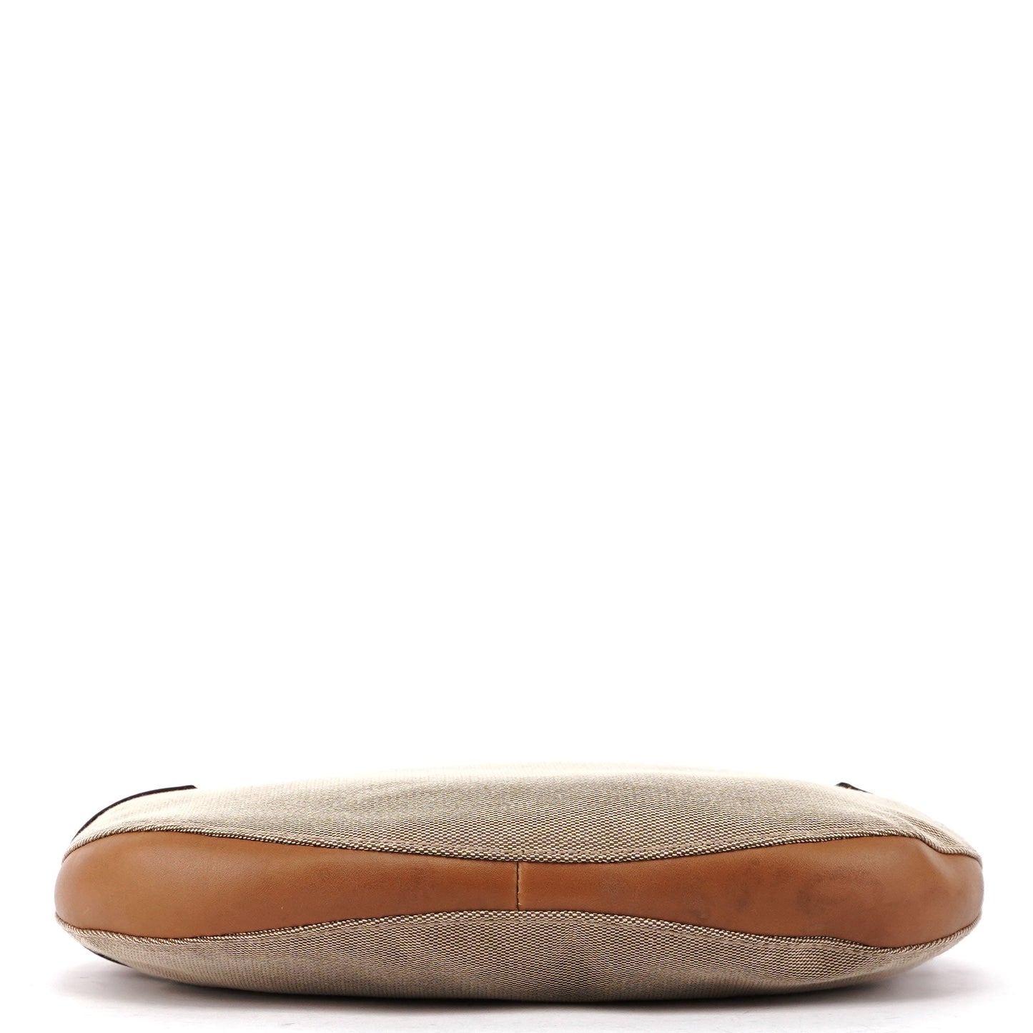 2003 Beige Canvas Round Hobo Shoulder Bag