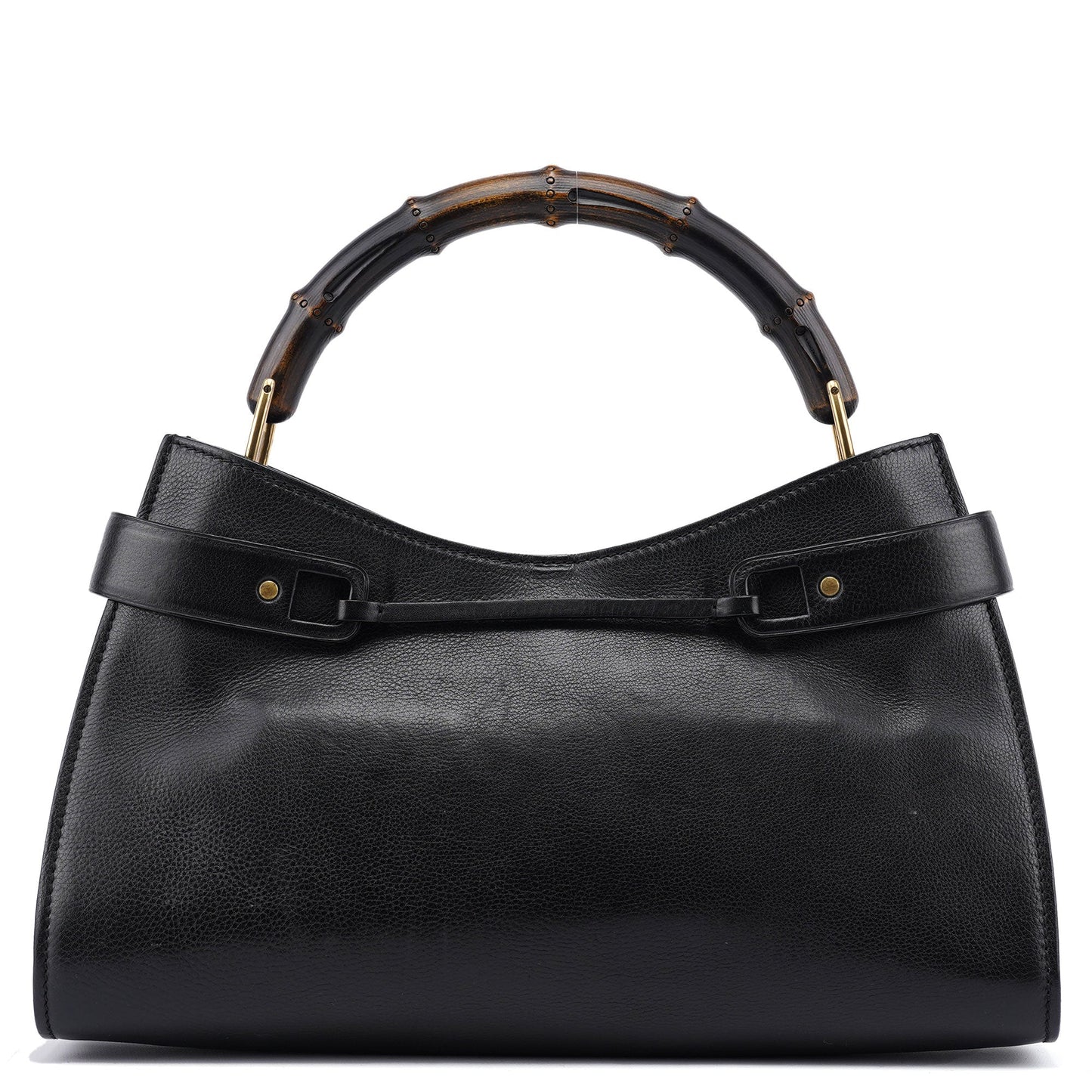 2003 Black Calfskin Bamboo Shoulder Bag
