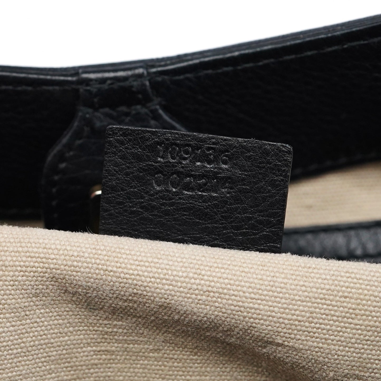 2003 Black Calfskin Bamboo Shoulder Bag